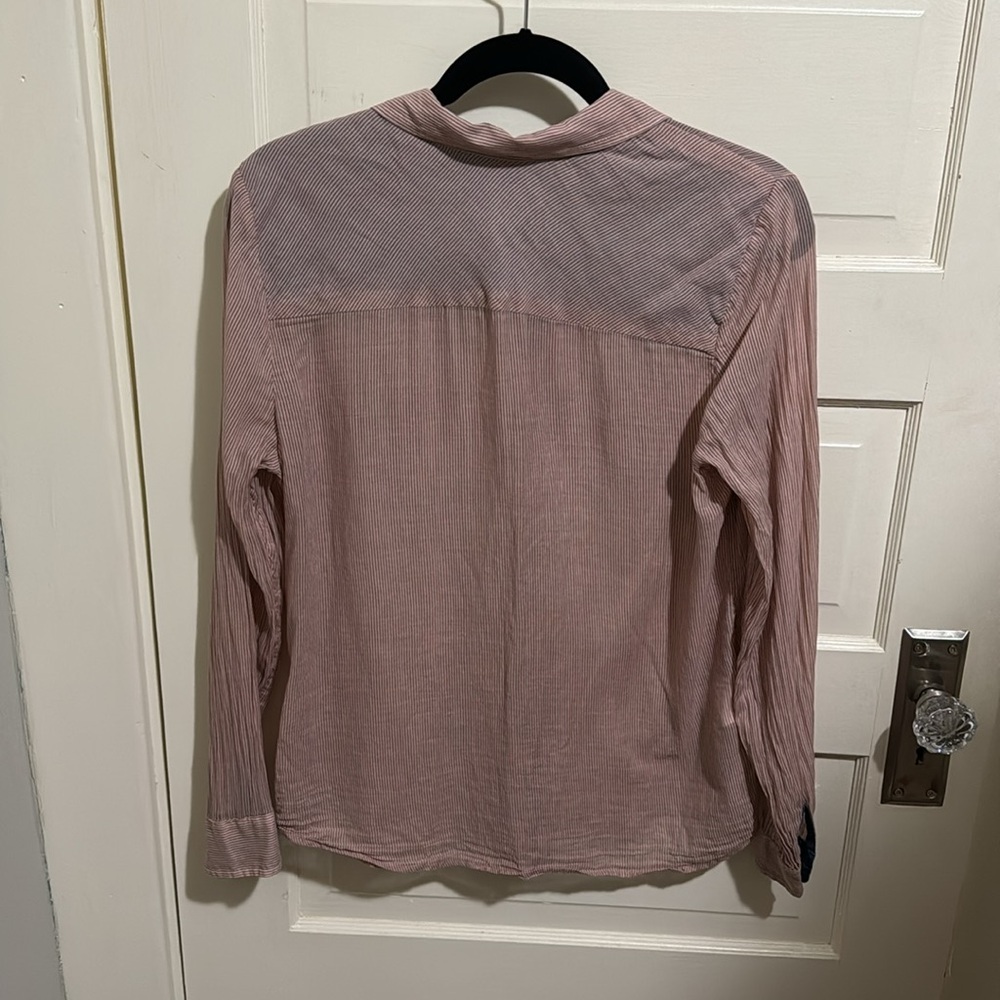 Bcbgeneration Striped Button Down Long Sleeve Shi… - image 5